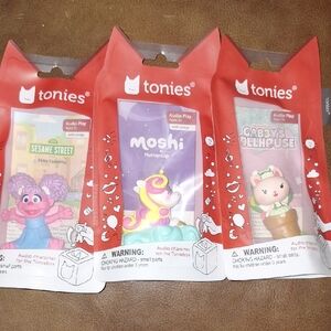 Tonies Moshi Fluttercup & Sesame Street Abby, Kitty Fairy From Gabby's Dollhouse